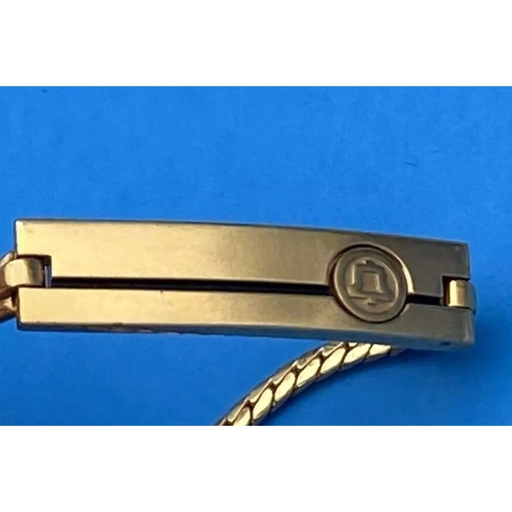 BELL TELEPHONE EMPLOYEE AWARD BRACELET VINTAGE Gold Tone - Picture 7 of 8